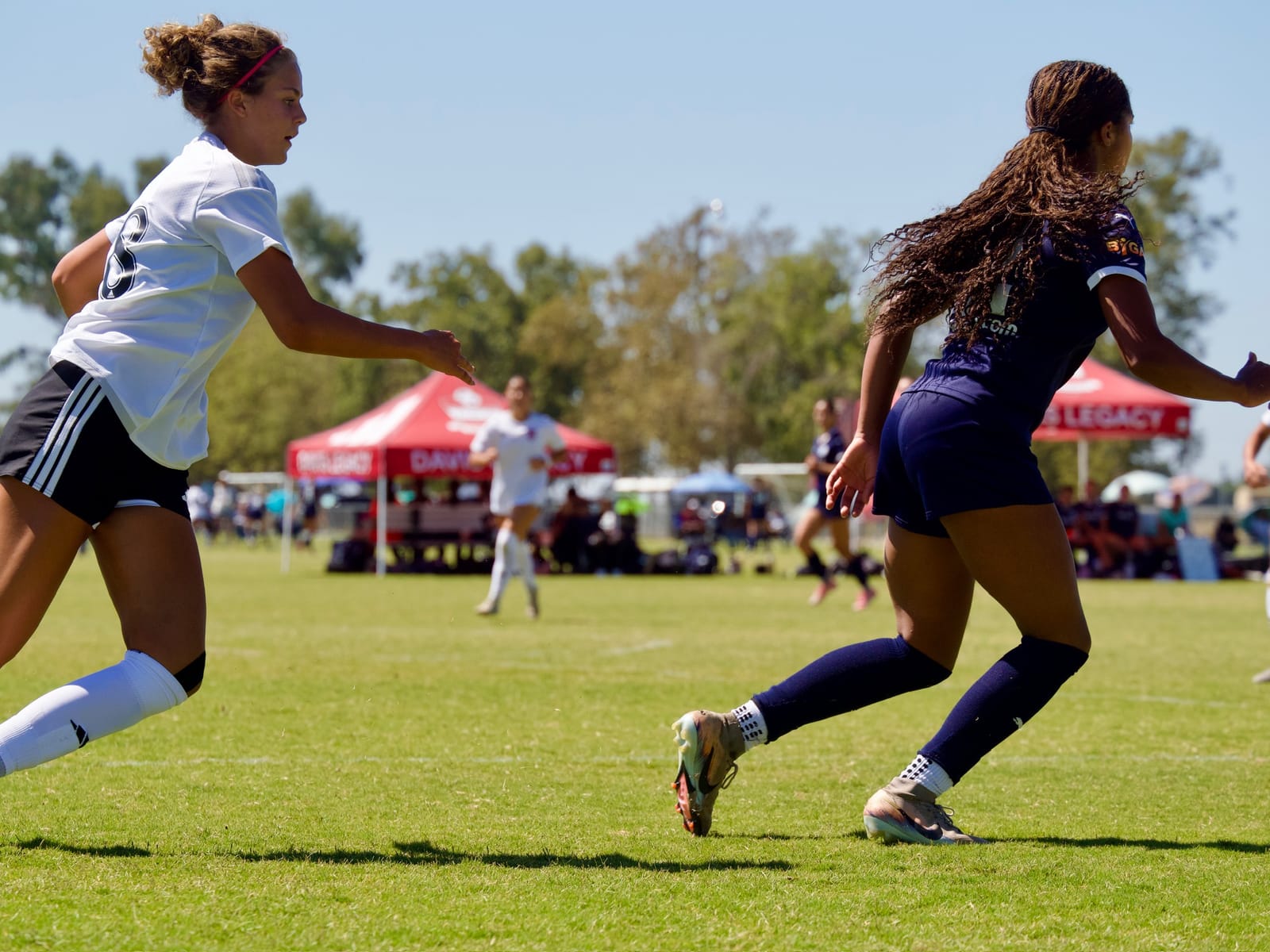 Chasing down a loose ball